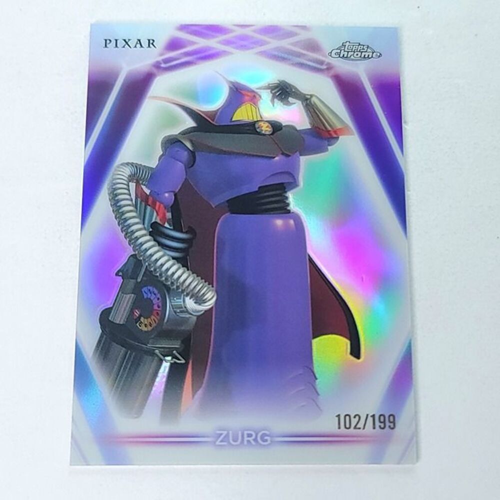 Zurg Topps 2026 Disney Neon Holo Chrome Refractor Limited 102/199 CNE